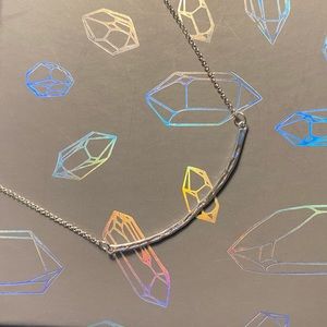 NWT Luna Norte Silver Plated Bar Necklace